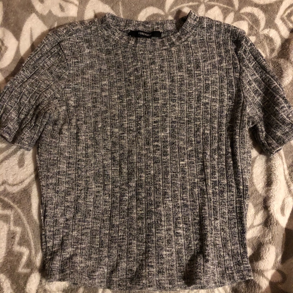 Forever 21 mock neck crop top